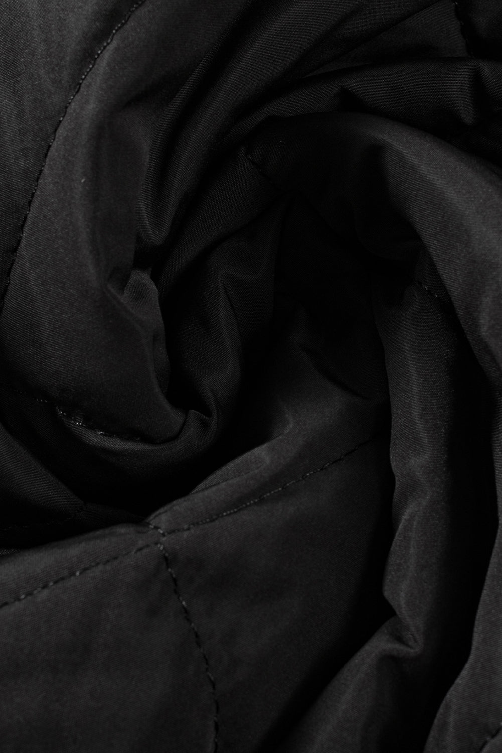 Solid Fleece Lined Quilted Vest Coat