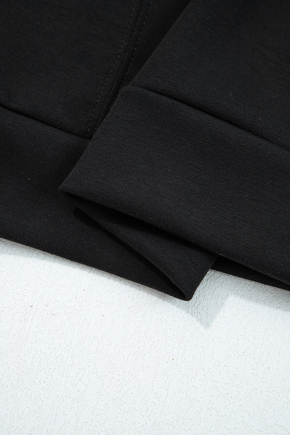 Solid Quarter-Zip Top and Drawstring Pants Set