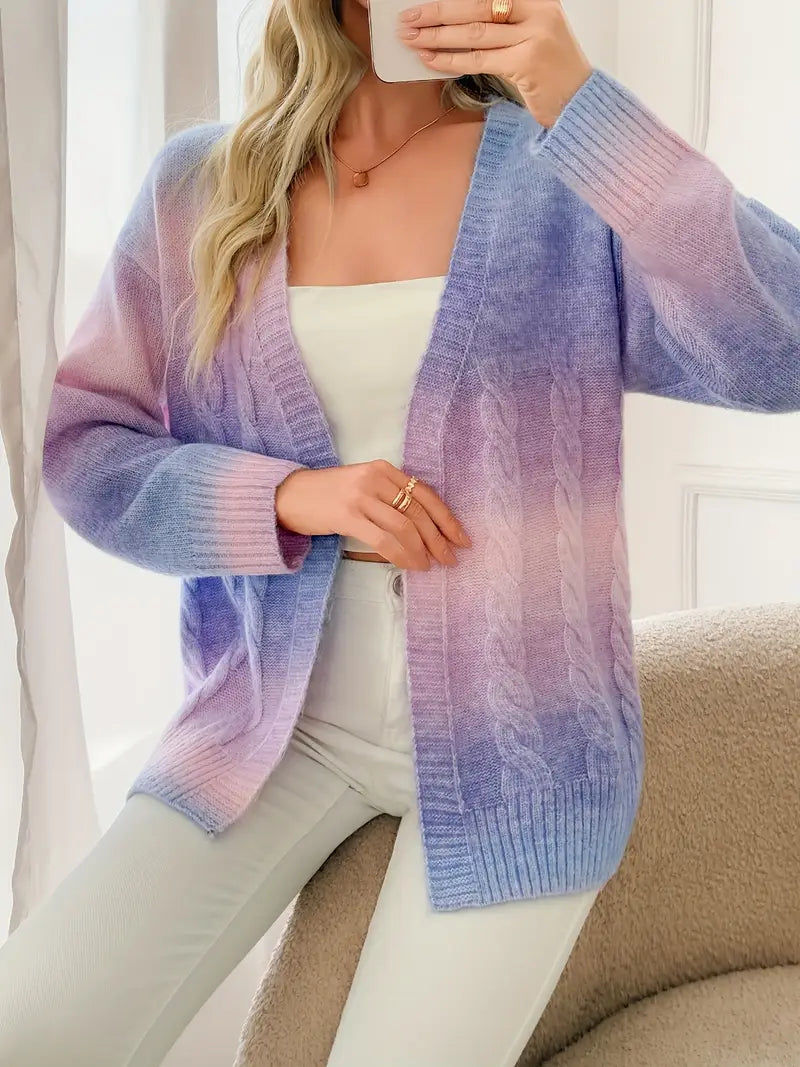 Elegant Gradient Cardigan Chic Fall to Winter Layer
