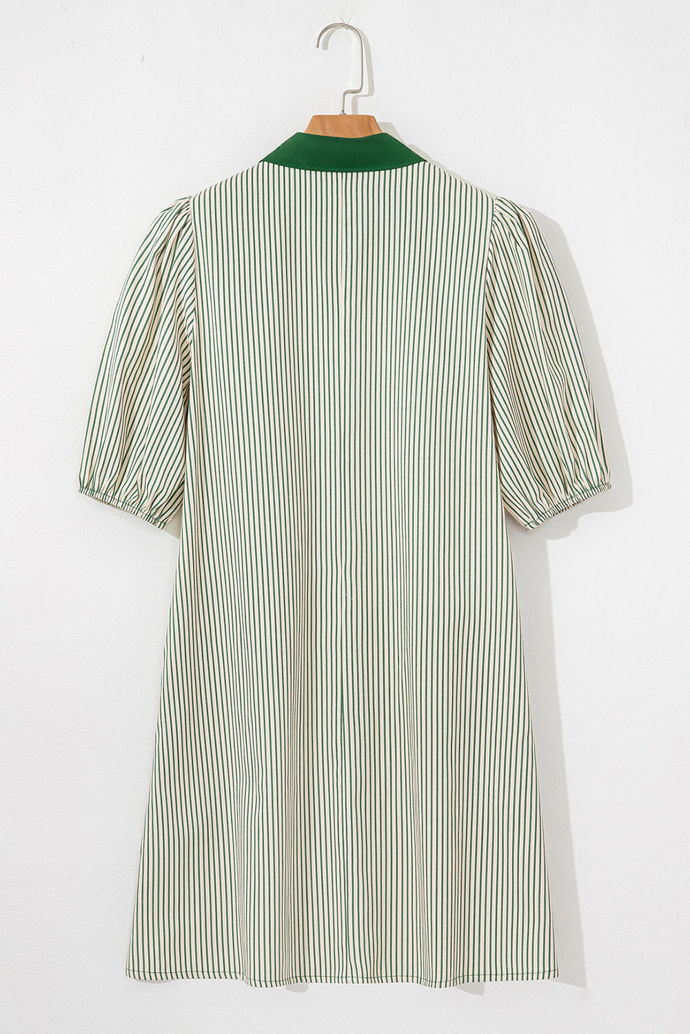 Button-Down Shirt Collar Patchwork Mini Dress