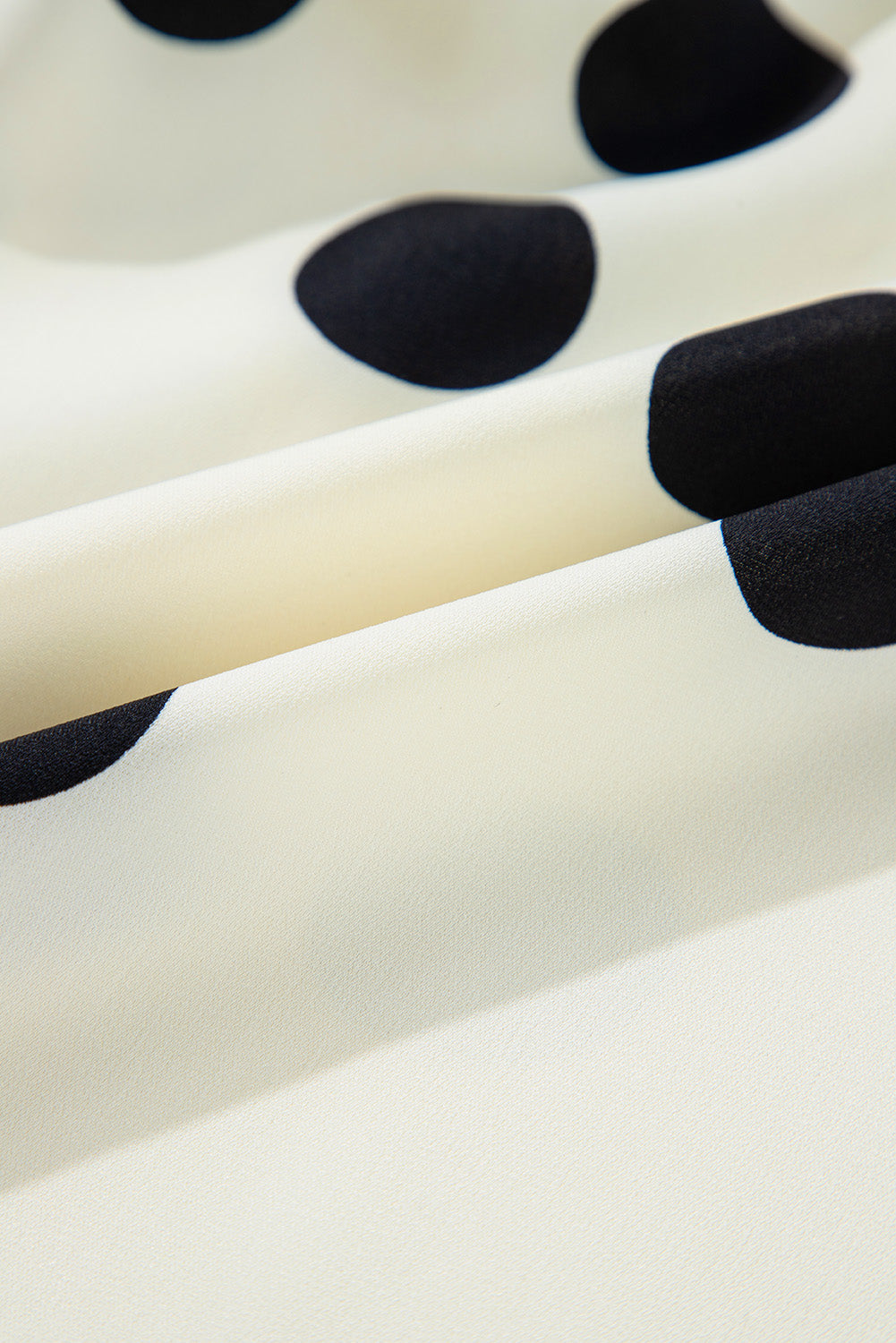 Polka Dot Surplice V-Neck Puff Sleeve Mini Dress