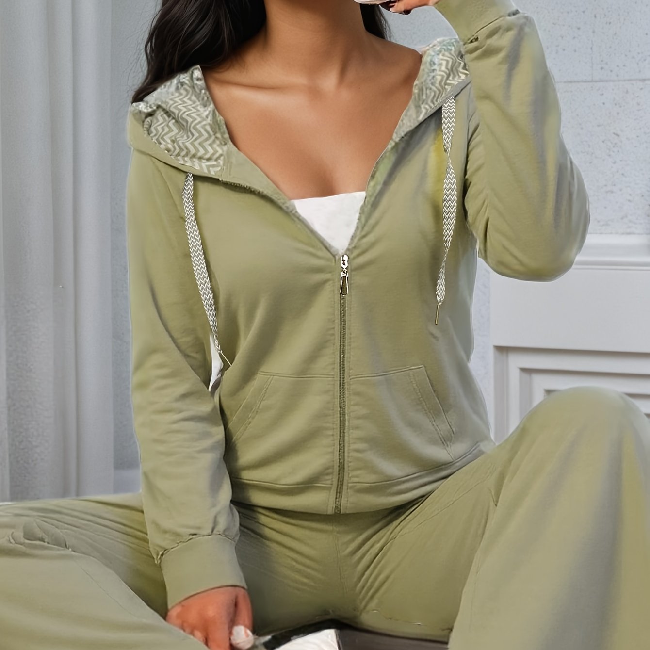 Comfy  Chic Plus Size Hoodie Set Activewear