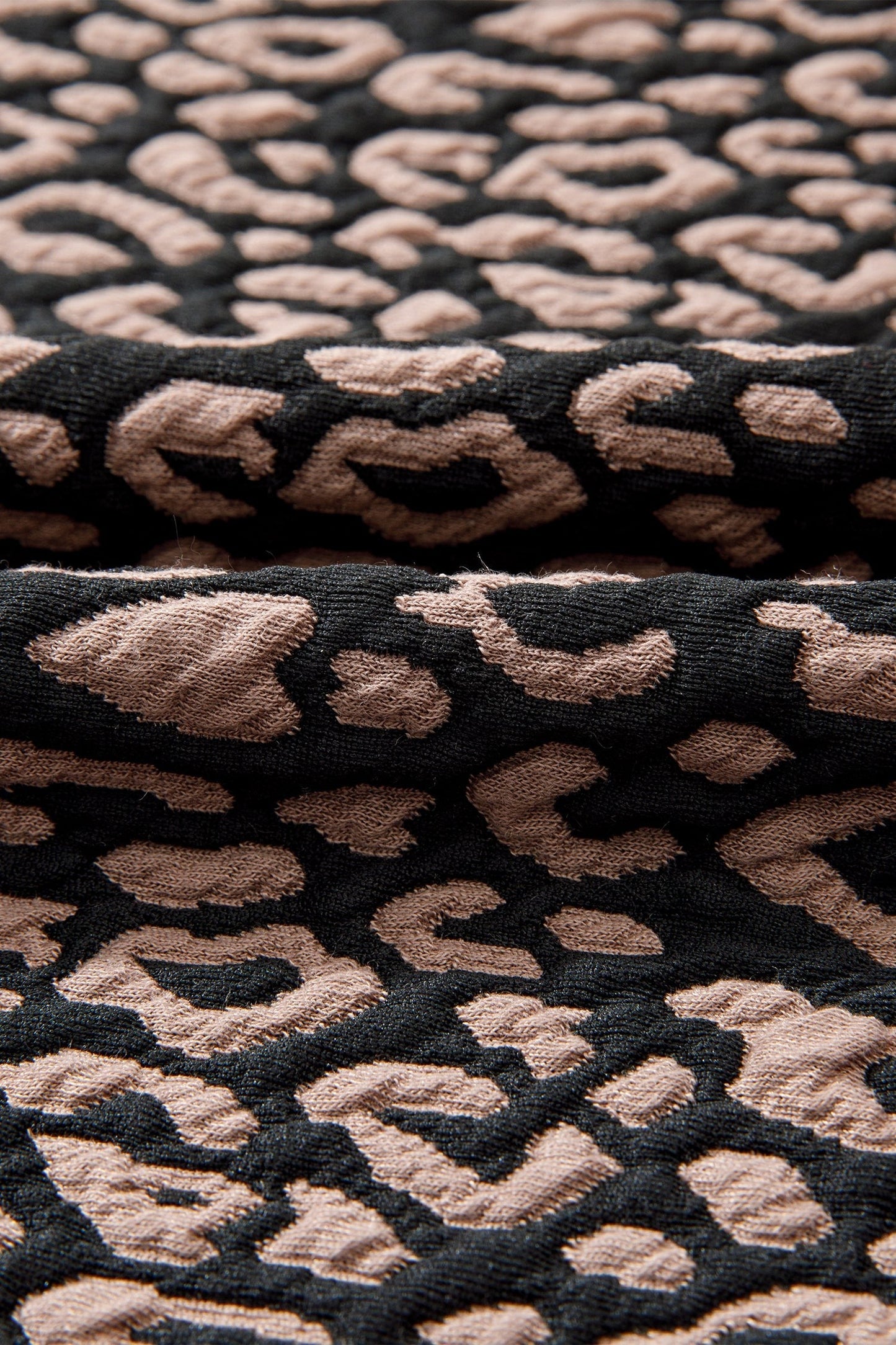 Leopard Bubble Sleeve Mini Dress