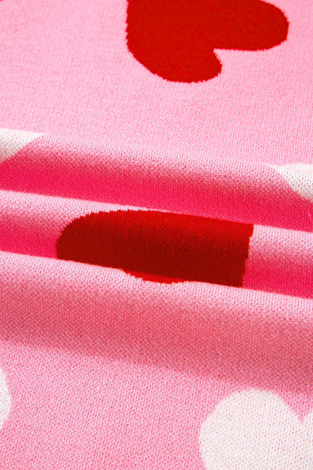 Valentine Heart Pearl Embellished Sweater