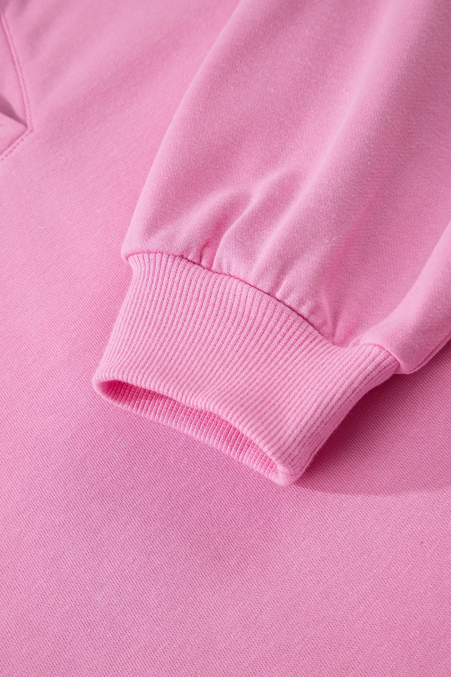 Solid V-Neck Pullover and Drawstring Sweatpants Set