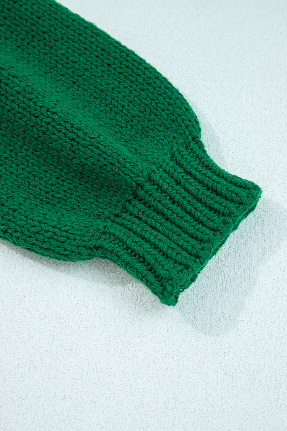 Plaid Bow Drop Shoulder Christmas Sweater