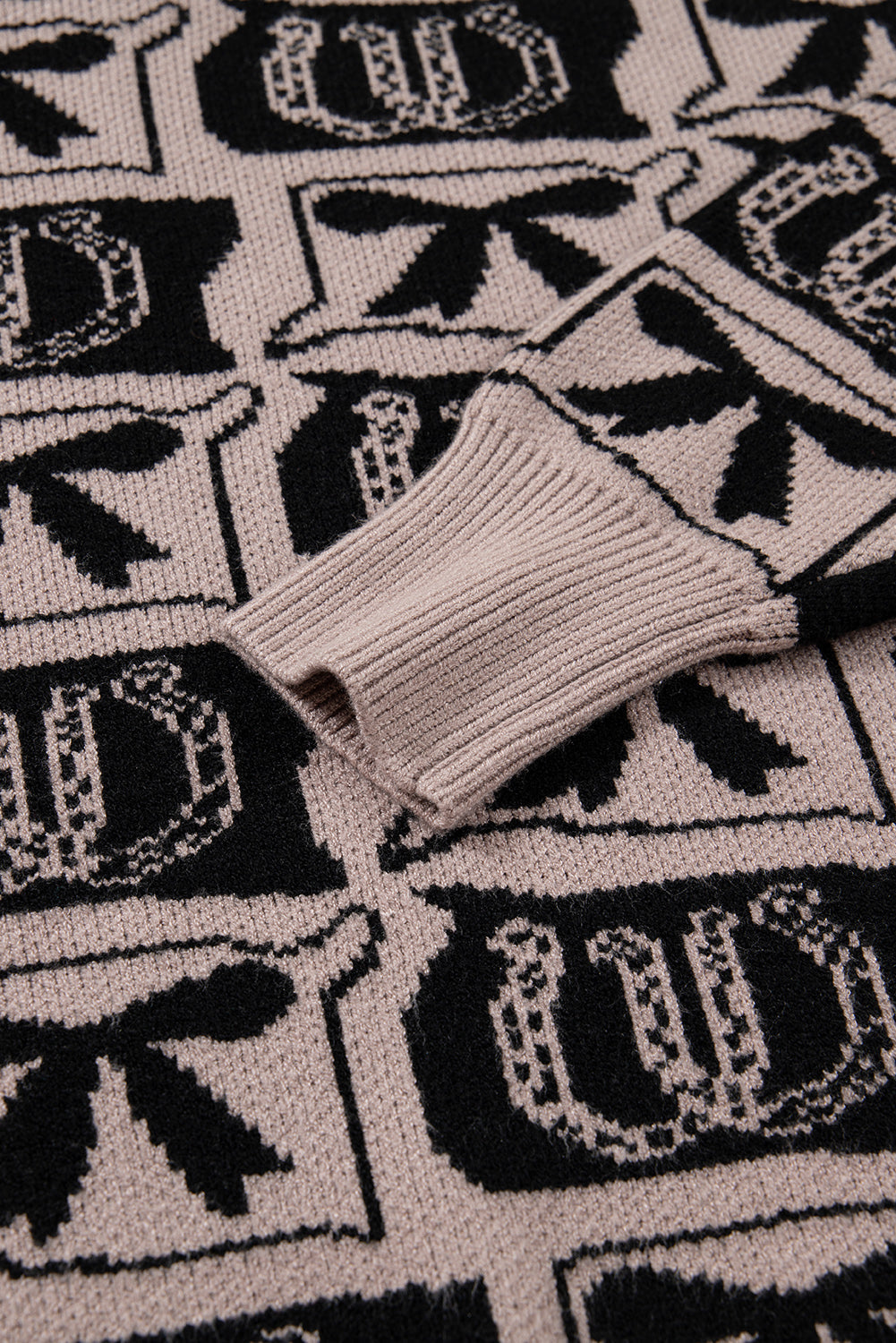 Western Bows & Horseshoes Long Sleeve Sweater