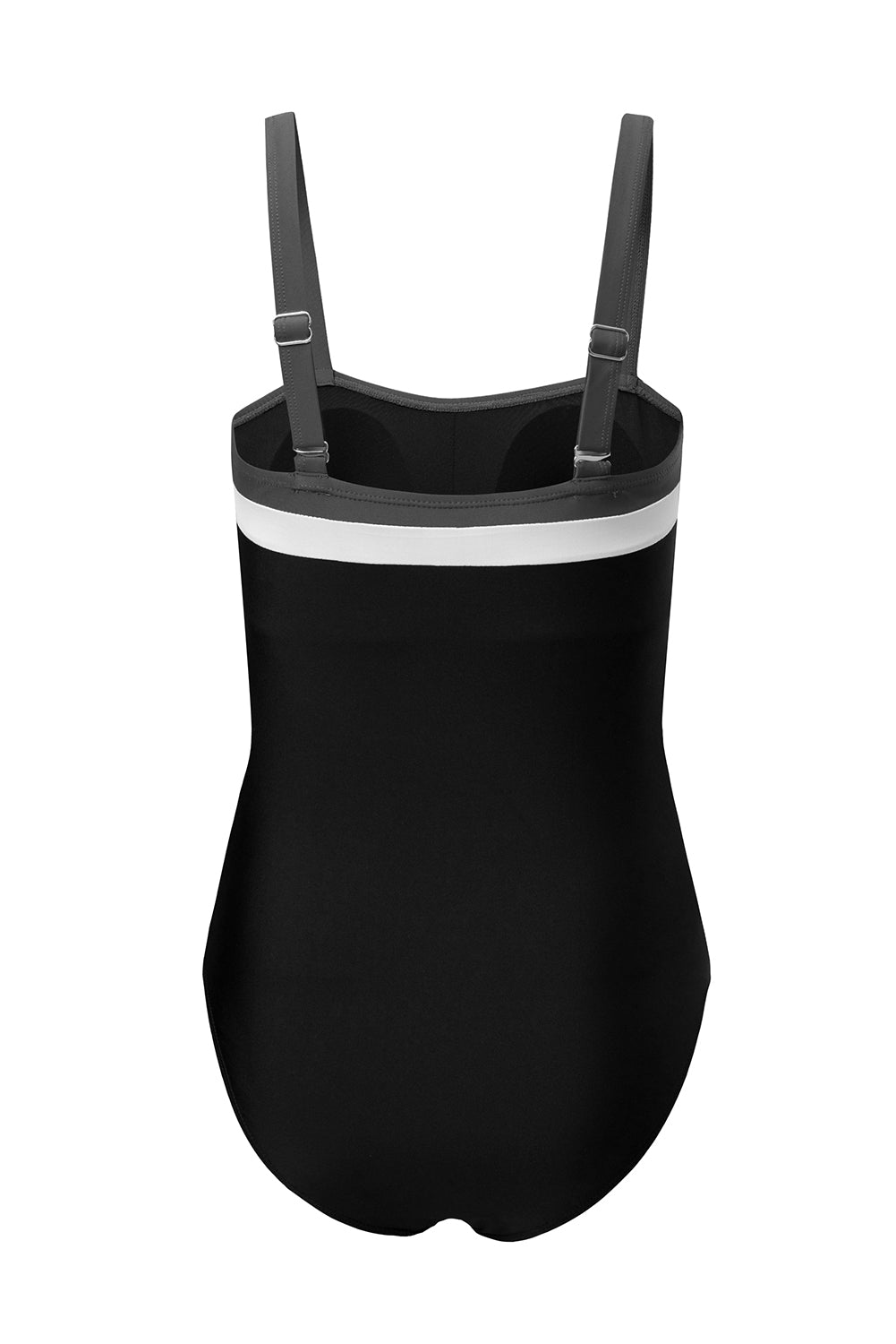 Colorblock Square Neckline One-Piece Swimsuit