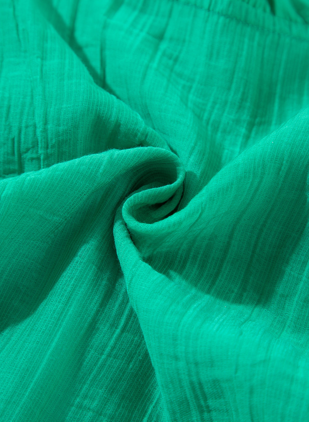 Solid Frilly V-Neck Puff Sleeve Mini Dress