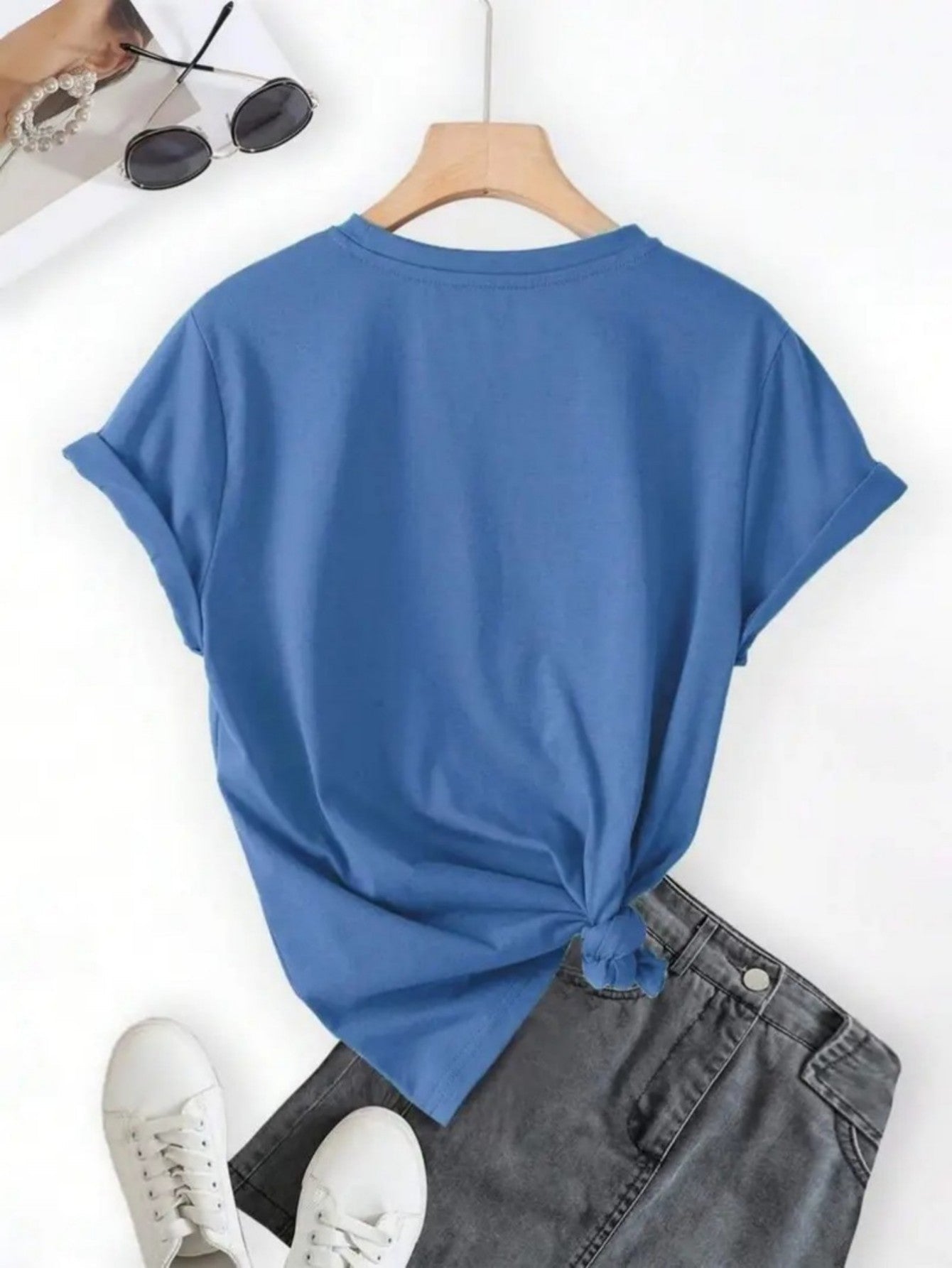 Everyday Chic Soft Geometric Print Tee