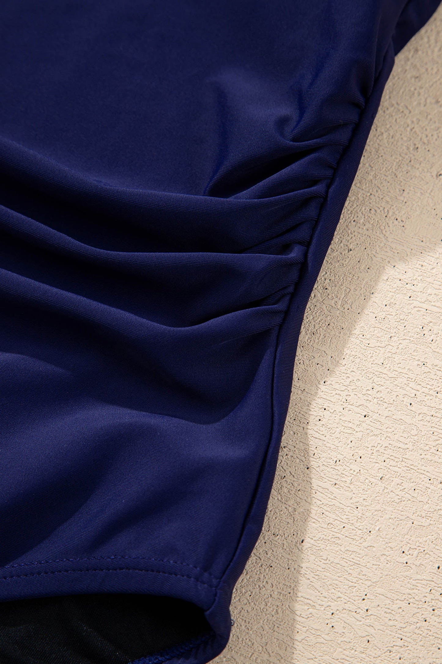 Square Neck Ruched One-Piece Swimsuit