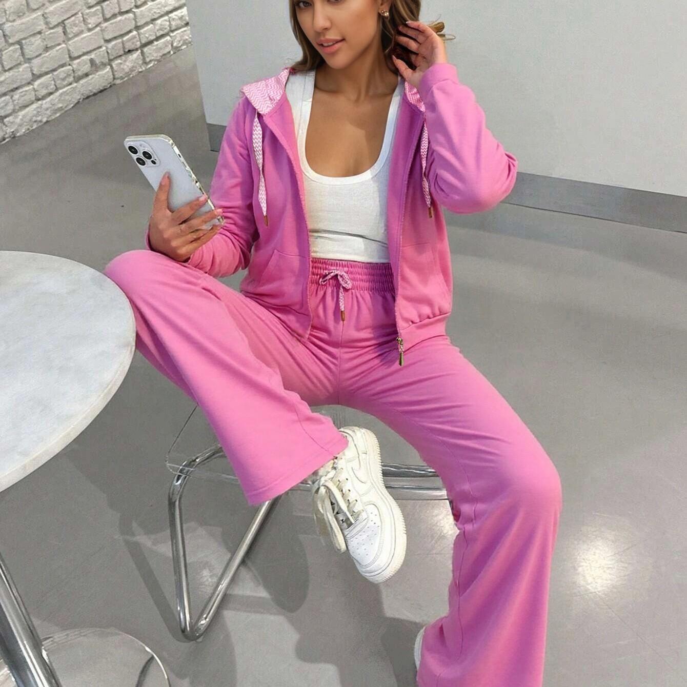 Comfy  Chic Plus Size Hoodie Set Activewear