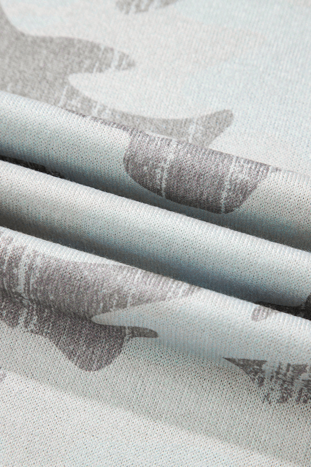 Camo Reverse Seam Drop Shoulder Sweatshirt