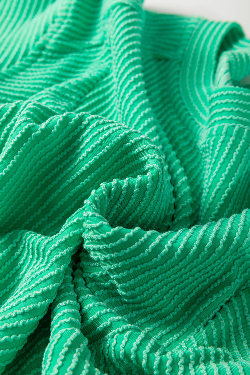 Solid Corded T-Shirt and Pants Set