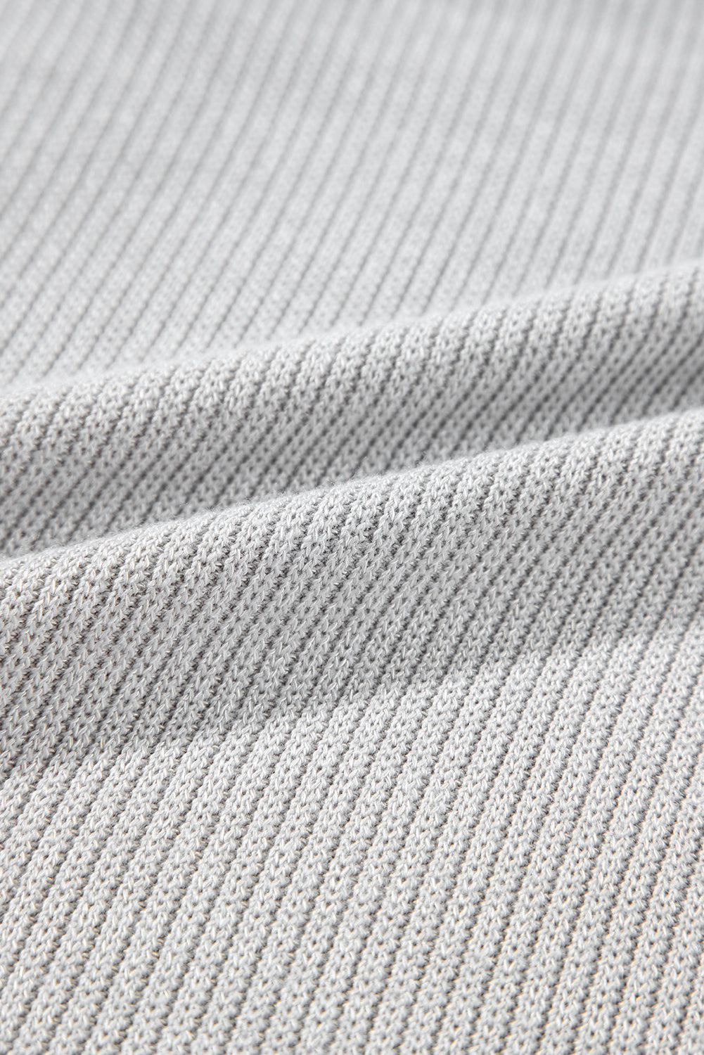 Plus Size Textured Patchwork Long Sleeve V-Neck Top