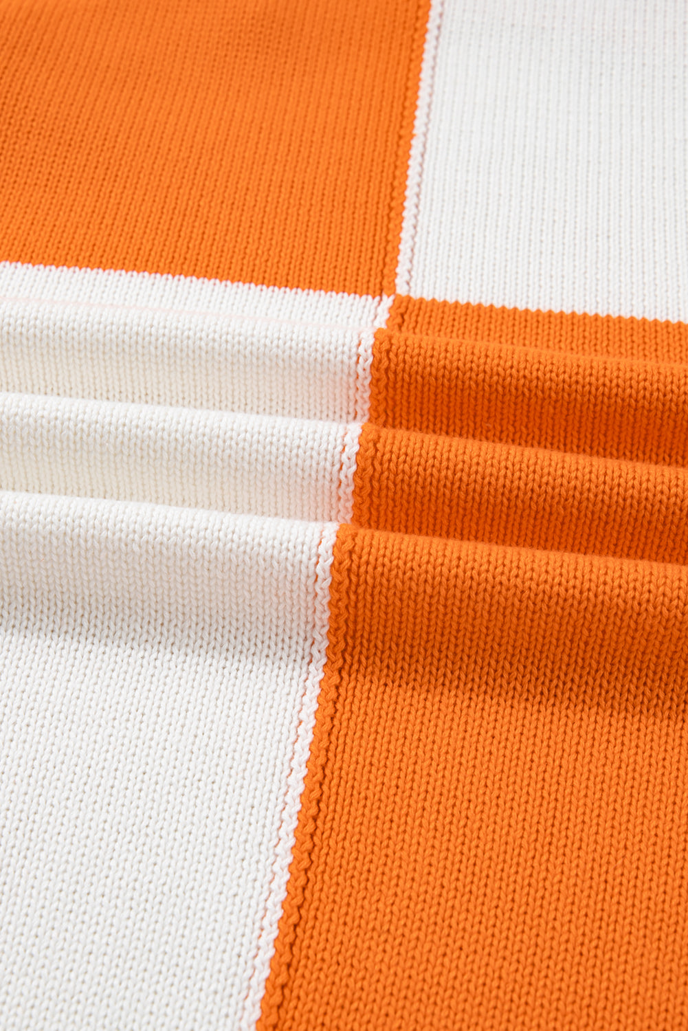 Plus Size Checker Drop Shoulder Open Front Cardigan