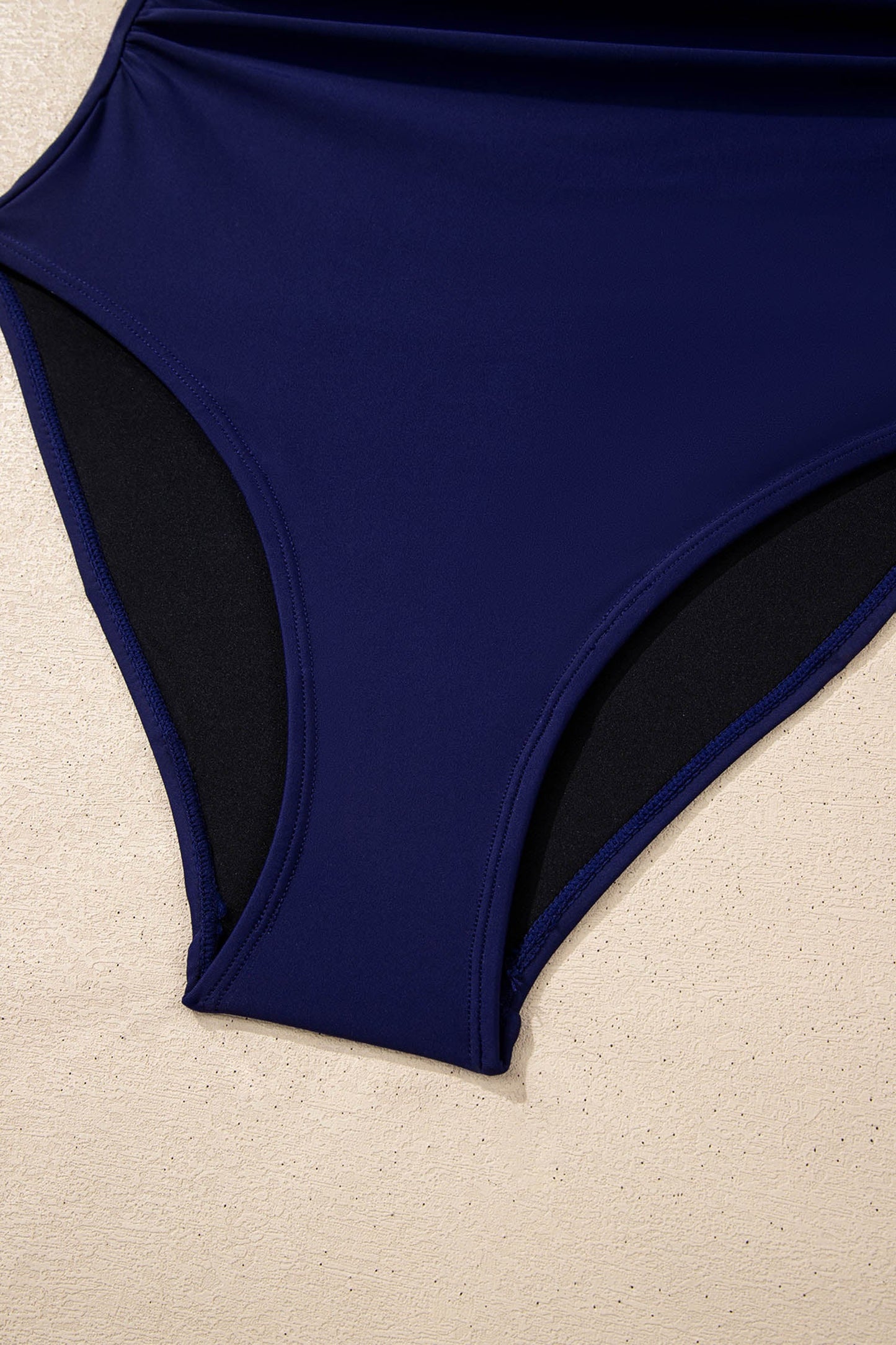 Square Neck Ruched One-Piece Swimsuit