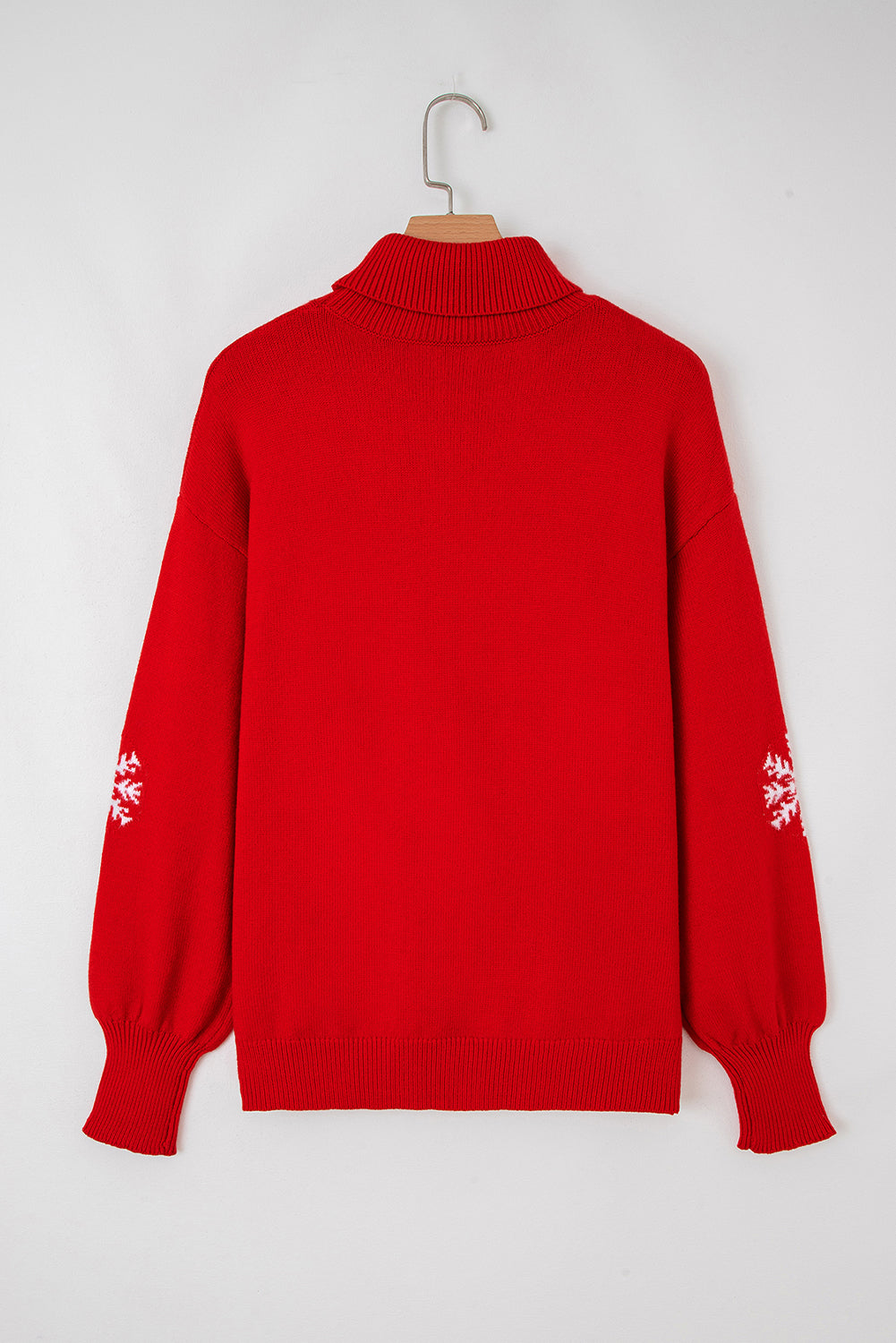 Merry Snowflake Turtleneck Christmas Sweater