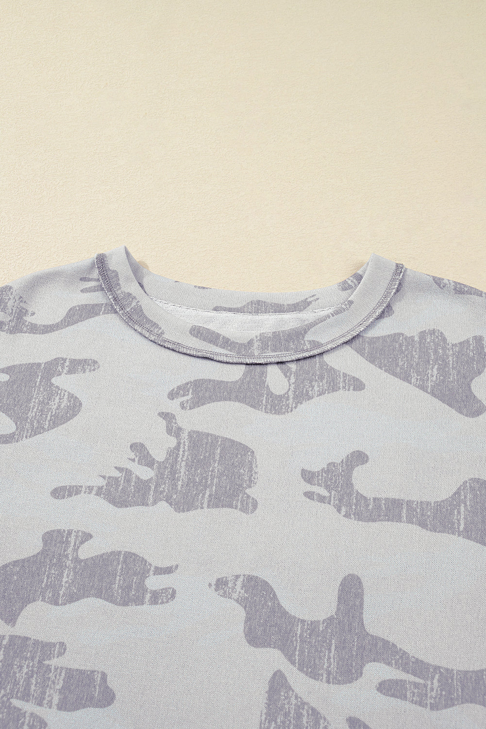 Plus Size Camouflage Crewneck Sweatshirt