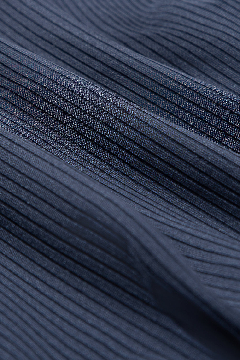 Contrast Trim Ribbed Lined Swim Dress w/ Pockets