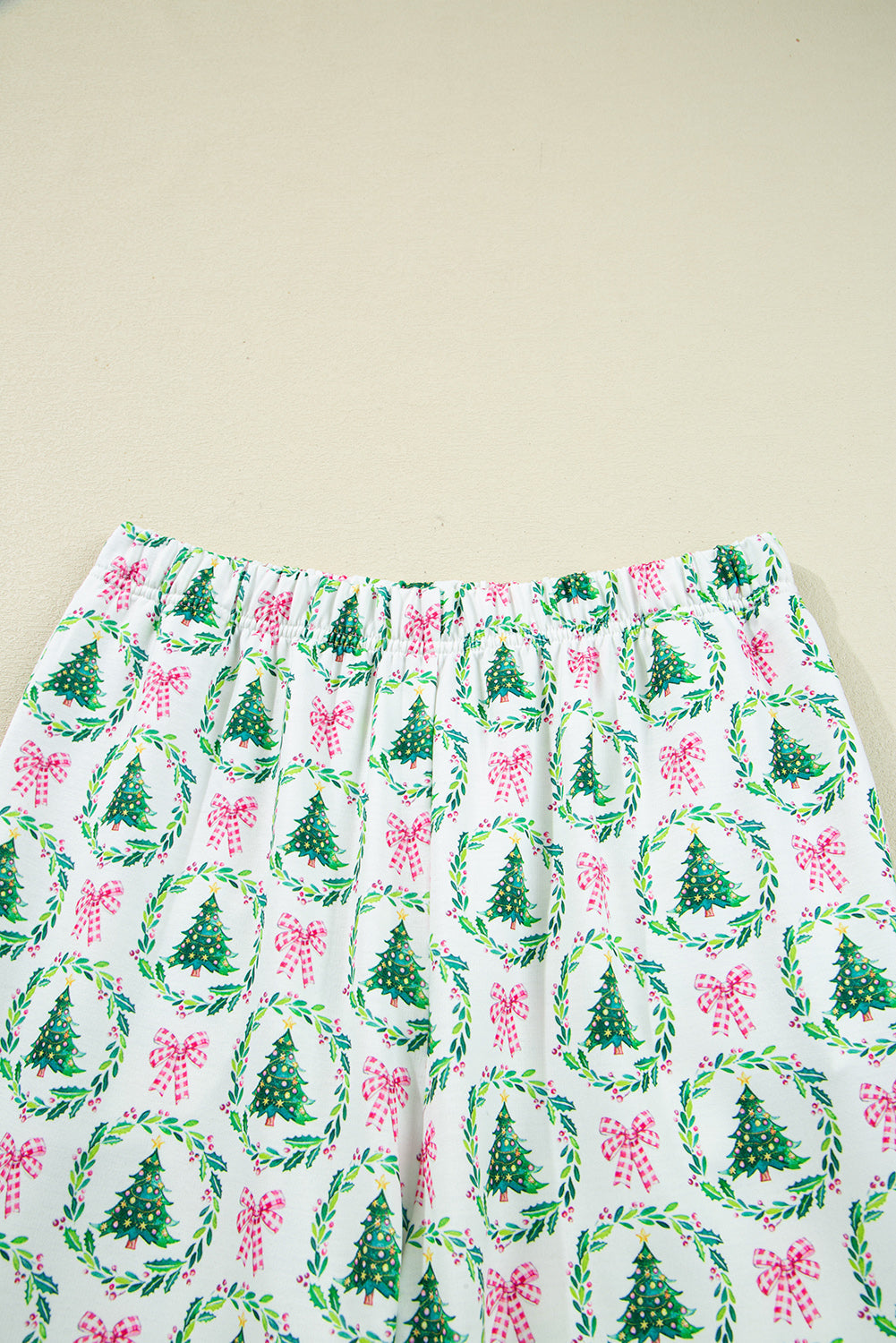 Bow Christmas Tree Top and Pants Lounge Set