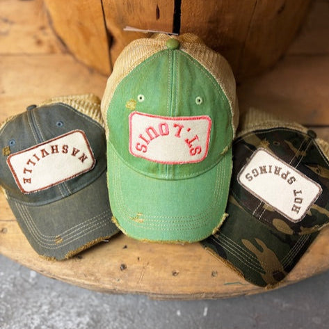 Upside Down Your Town or Team Custom Trucker Hat