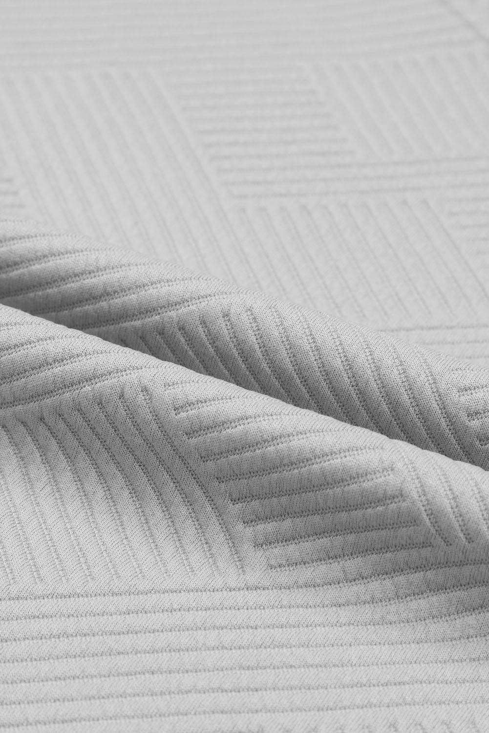 Solid Textured T-Shirt and Drawstring Pants Set