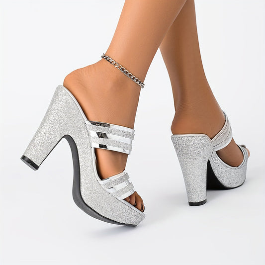 Elegant Comfort  Style Chunky Heel