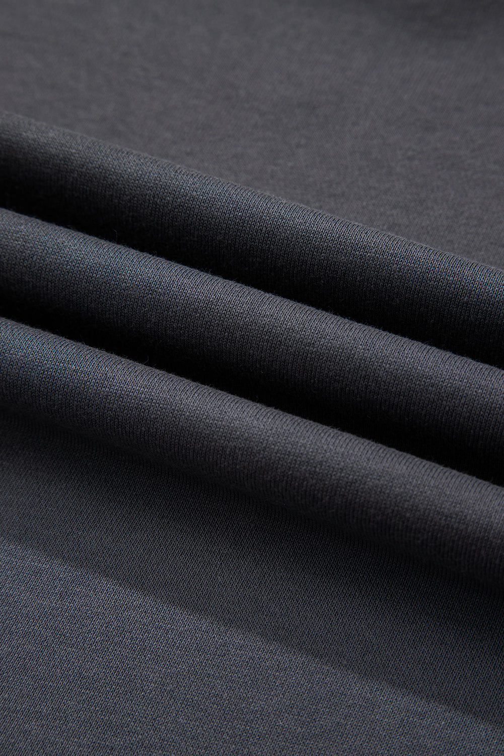 Dark Grey Varsity Striped Detail Drop Shoulder Oversized Sweatshirt