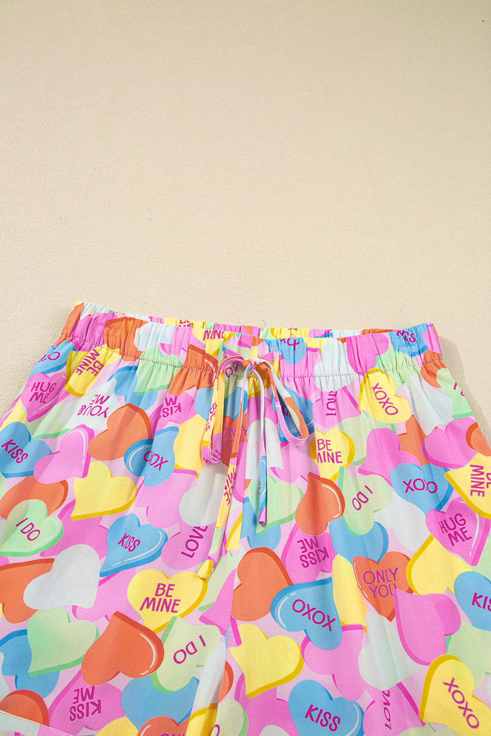 Valentine Heart Candy Shirt and Shorts Pajama Set