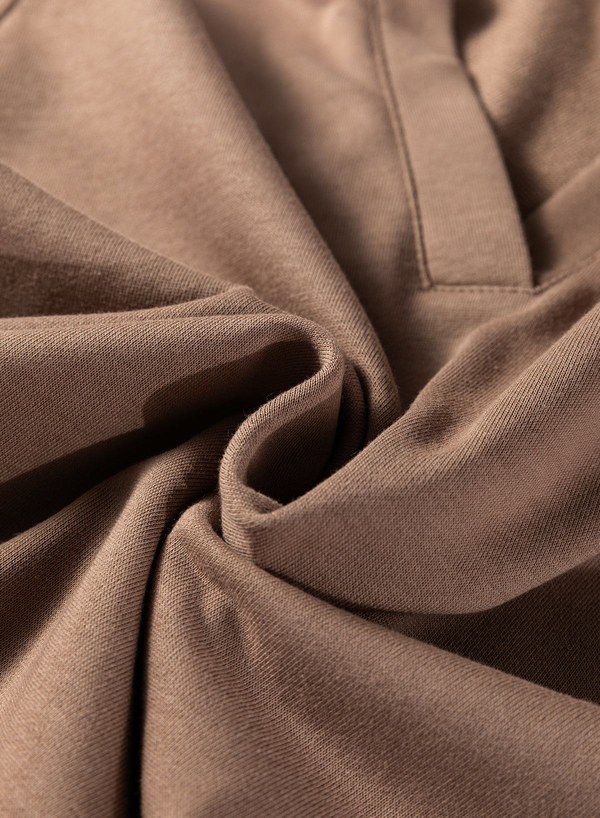 Solid V-Neck Pullover and Drawstring Sweatpants Set