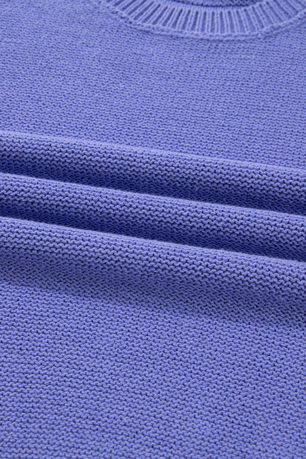 Plus Size Stripe Trim Colorblock Drop Shoulder Sweater