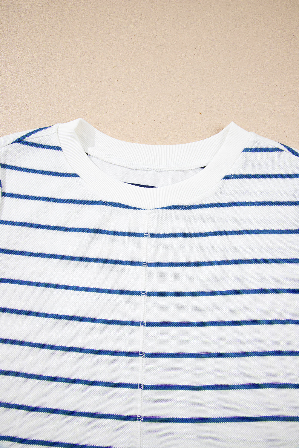 Stripe Long Sleeve Top and Drawstring Pants Set