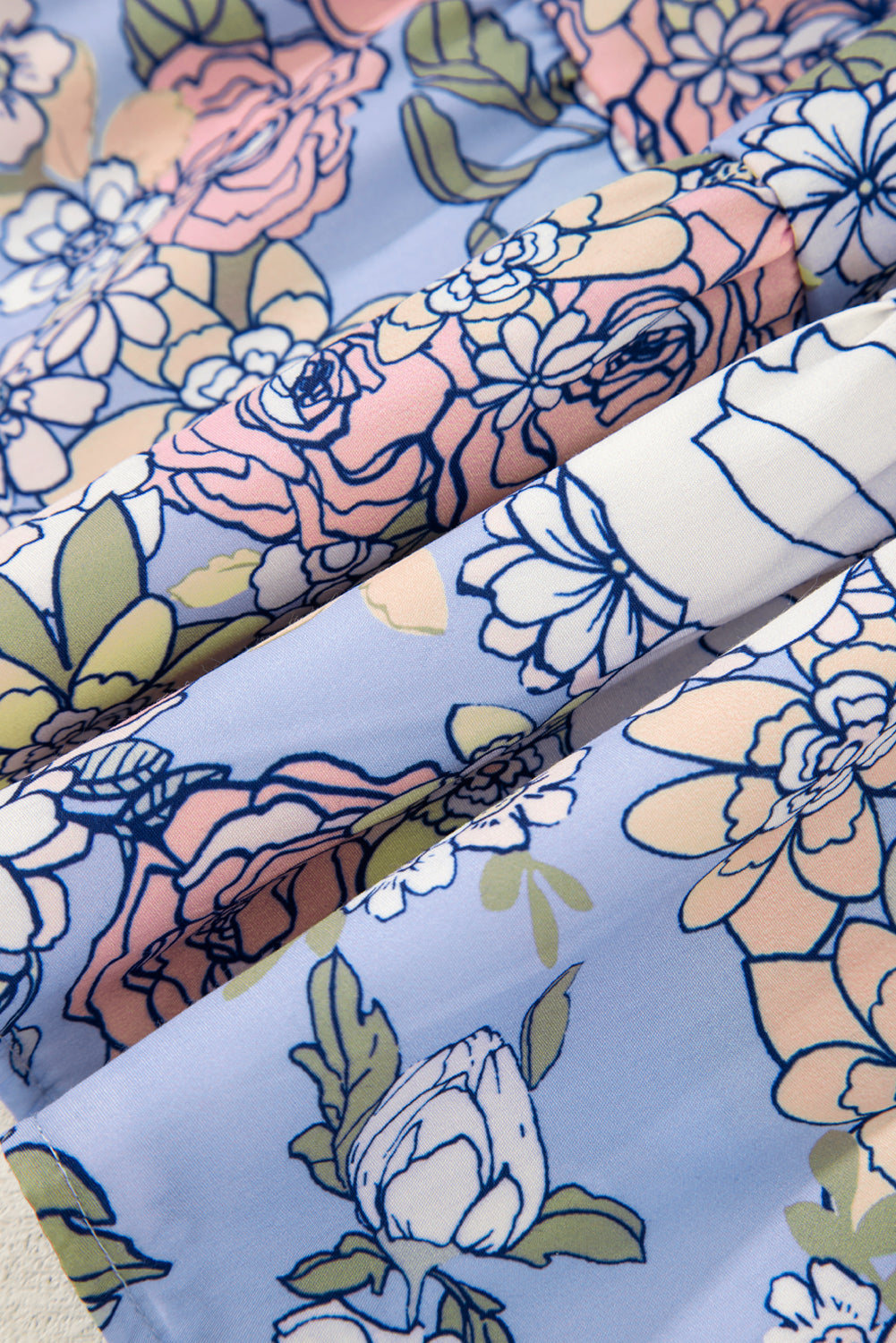 Floral Spaghetti Strap Tiered Mini Dress