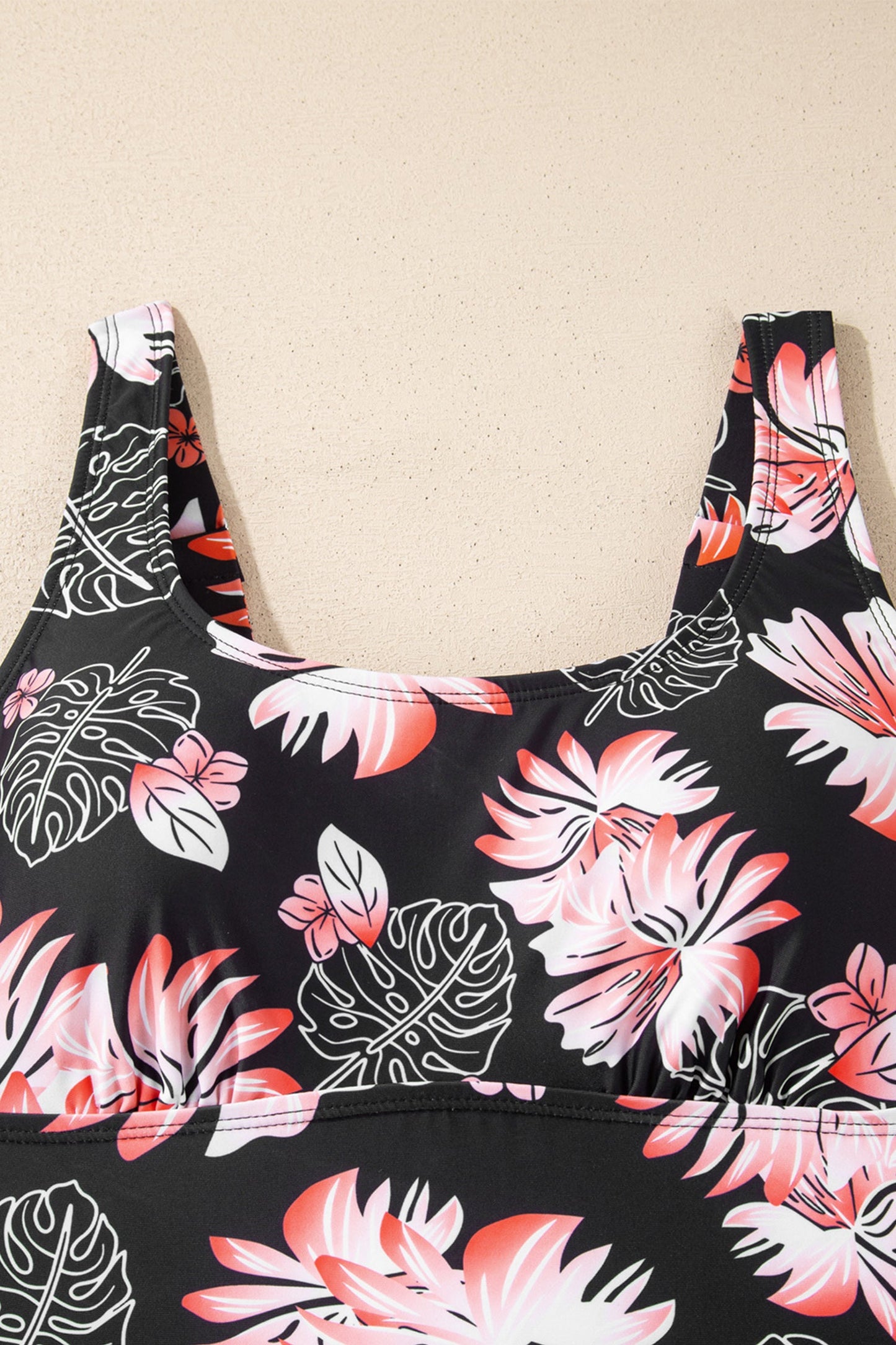 Colorblock Tankini Top and Skort Swim Set