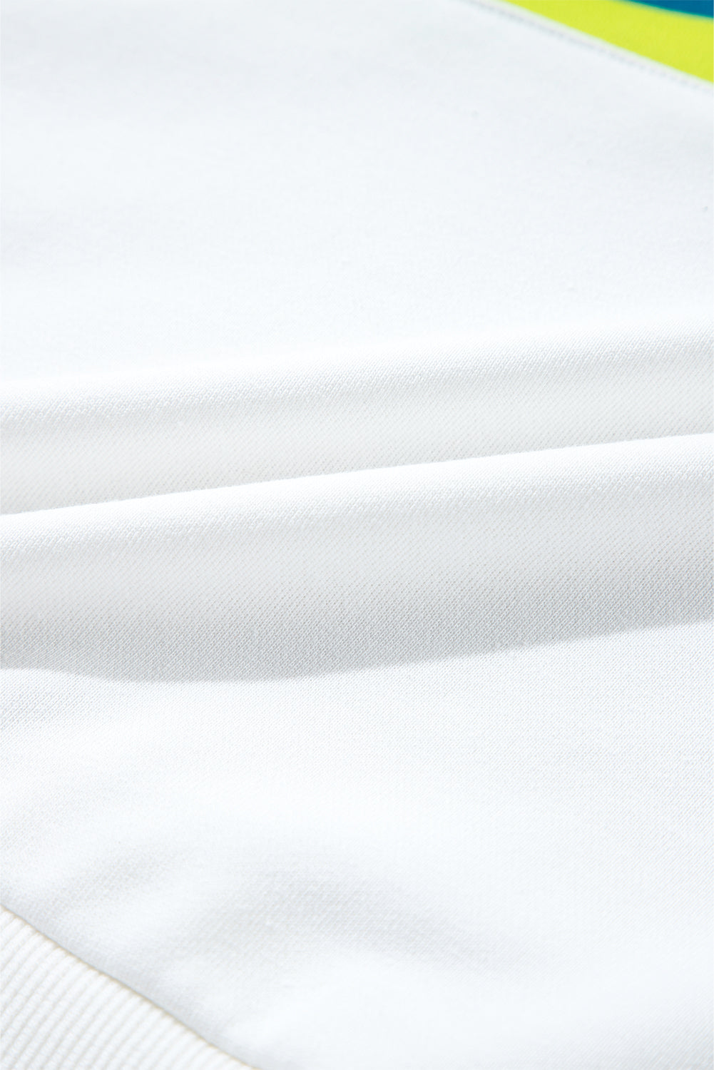 Stripe Patchwork Long Sleeve Top