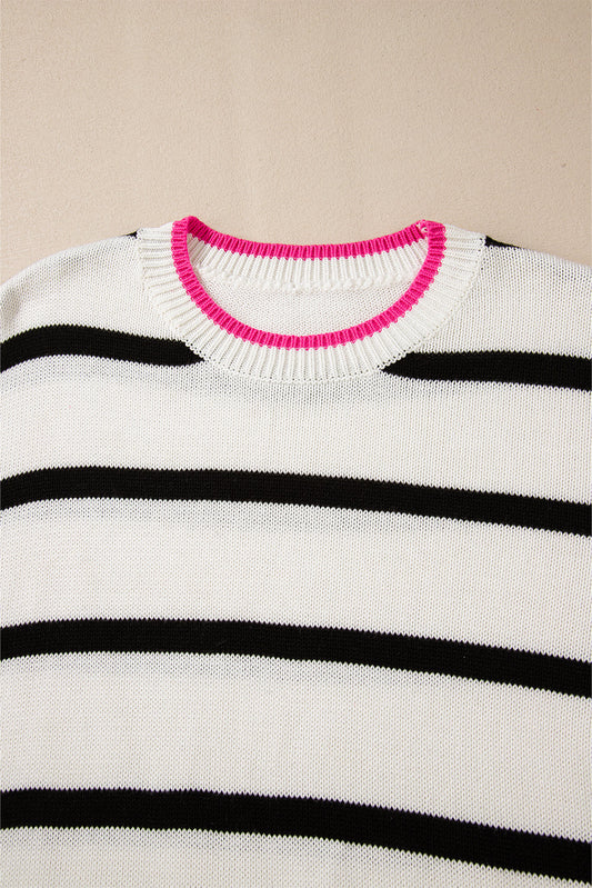 Avery Contrast Drop Shoulder Sweater