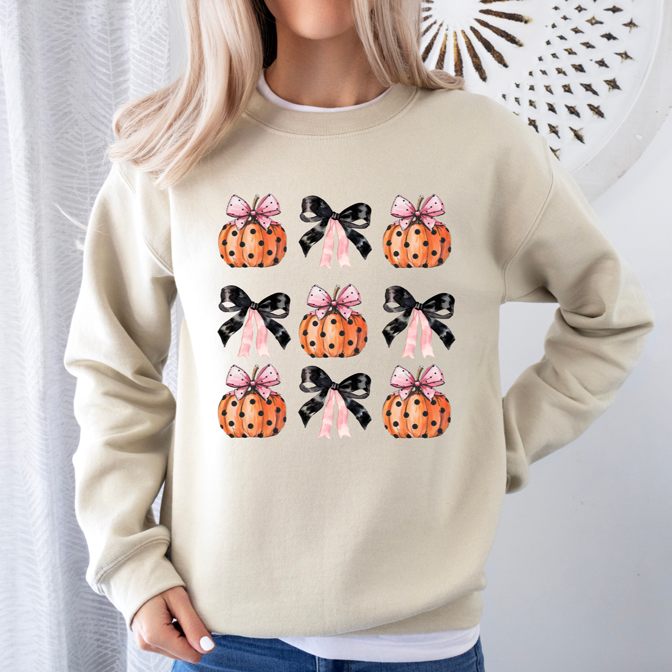 Pumpkin Bows Tee or Sweatshirt