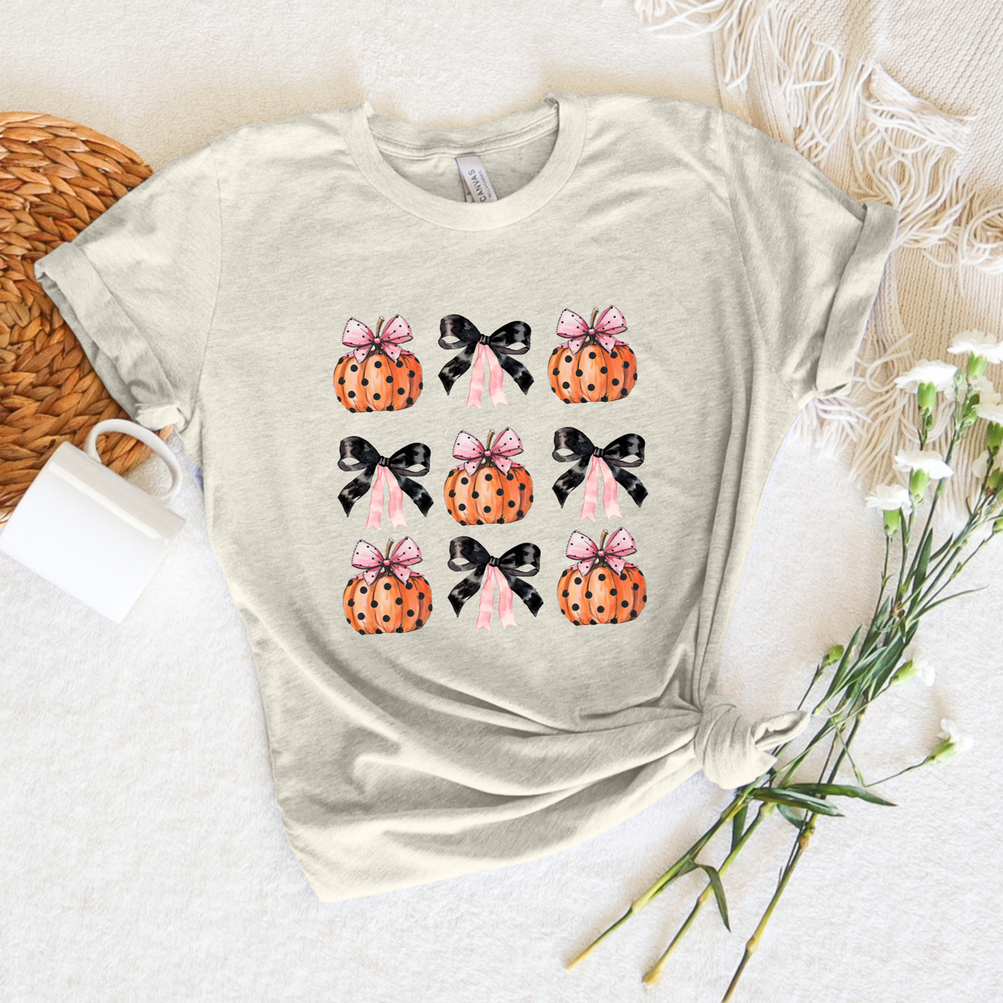 Pumpkin Bows Tee or Sweatshirt