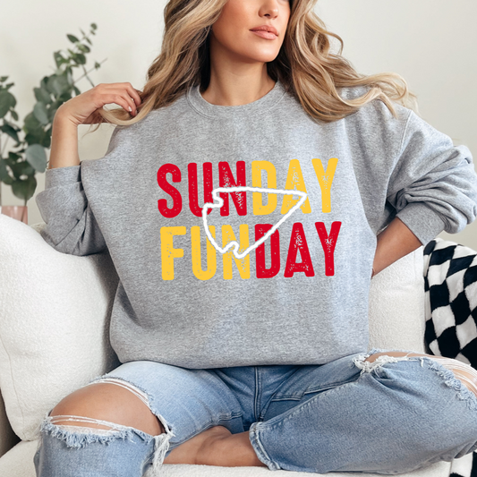 Sunday Funday Gray Tee or Sweatshirt
